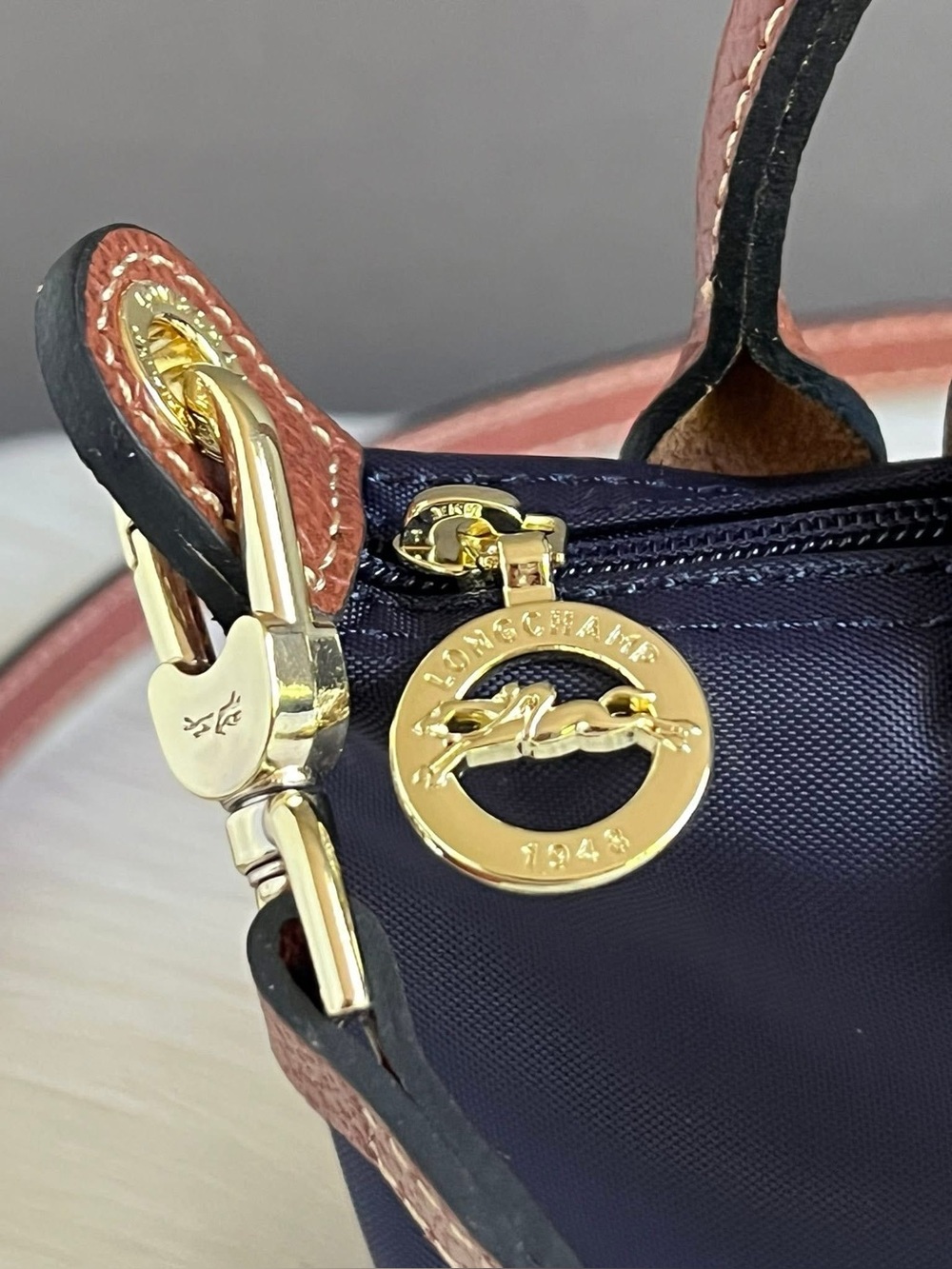 Longchamp XS Le Pliage Original Pouch with Strap - Picture 5 of 13